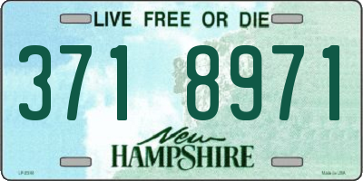 NH license plate 3718971