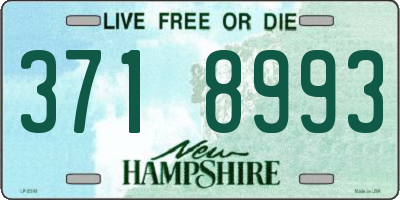 NH license plate 3718993