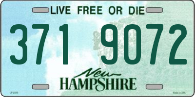 NH license plate 3719072