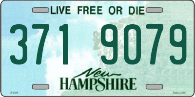 NH license plate 3719079