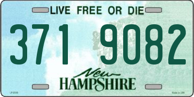 NH license plate 3719082