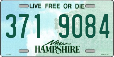 NH license plate 3719084