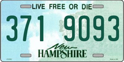 NH license plate 3719093