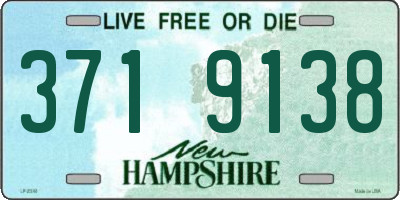 NH license plate 3719138