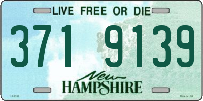 NH license plate 3719139