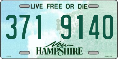NH license plate 3719140