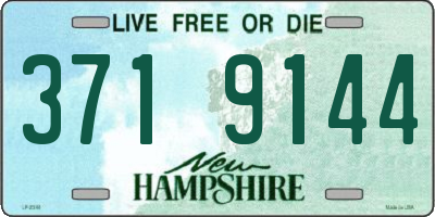 NH license plate 3719144