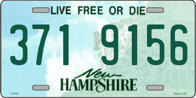 NH license plate 3719156