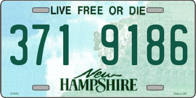 NH license plate 3719186