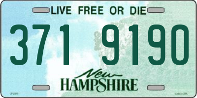NH license plate 3719190