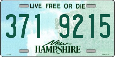 NH license plate 3719215