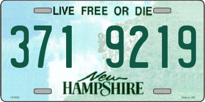 NH license plate 3719219