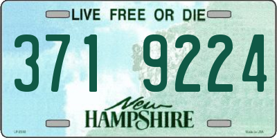 NH license plate 3719224