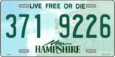NH license plate 3719226