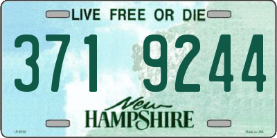 NH license plate 3719244
