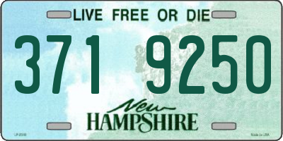 NH license plate 3719250