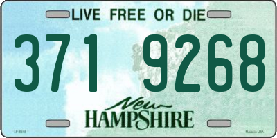 NH license plate 3719268