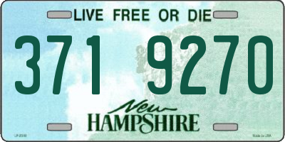 NH license plate 3719270