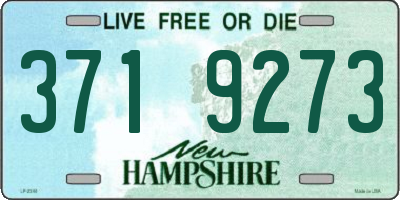 NH license plate 3719273