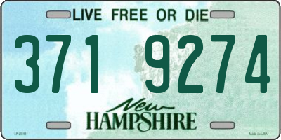 NH license plate 3719274