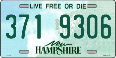 NH license plate 3719306