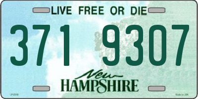 NH license plate 3719307