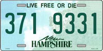 NH license plate 3719331