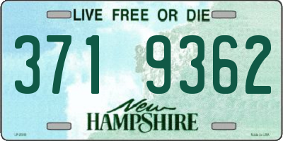 NH license plate 3719362