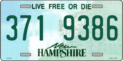 NH license plate 3719386