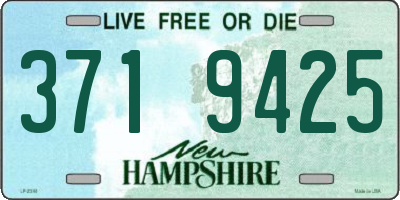 NH license plate 3719425