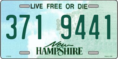 NH license plate 3719441