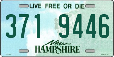 NH license plate 3719446
