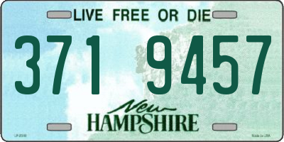 NH license plate 3719457