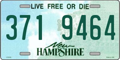 NH license plate 3719464
