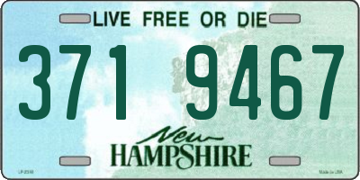 NH license plate 3719467