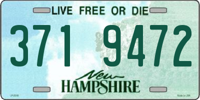 NH license plate 3719472
