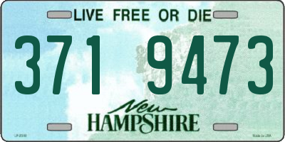 NH license plate 3719473
