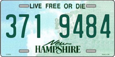 NH license plate 3719484