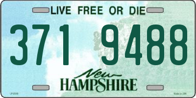 NH license plate 3719488