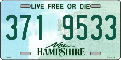 NH license plate 3719533