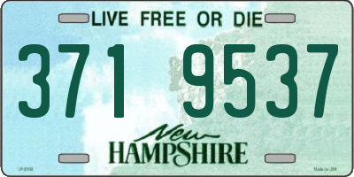 NH license plate 3719537