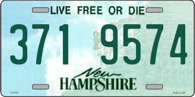 NH license plate 3719574