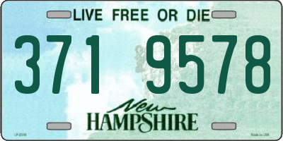 NH license plate 3719578