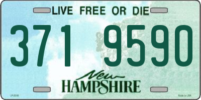 NH license plate 3719590