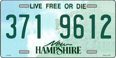 NH license plate 3719612