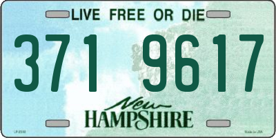 NH license plate 3719617