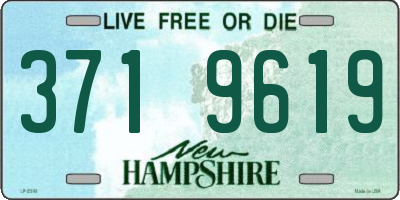 NH license plate 3719619