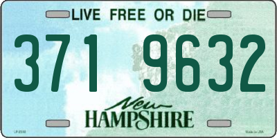 NH license plate 3719632