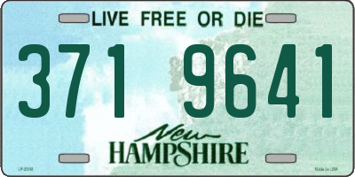 NH license plate 3719641