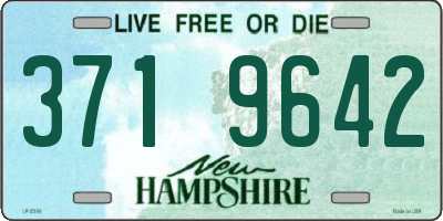 NH license plate 3719642